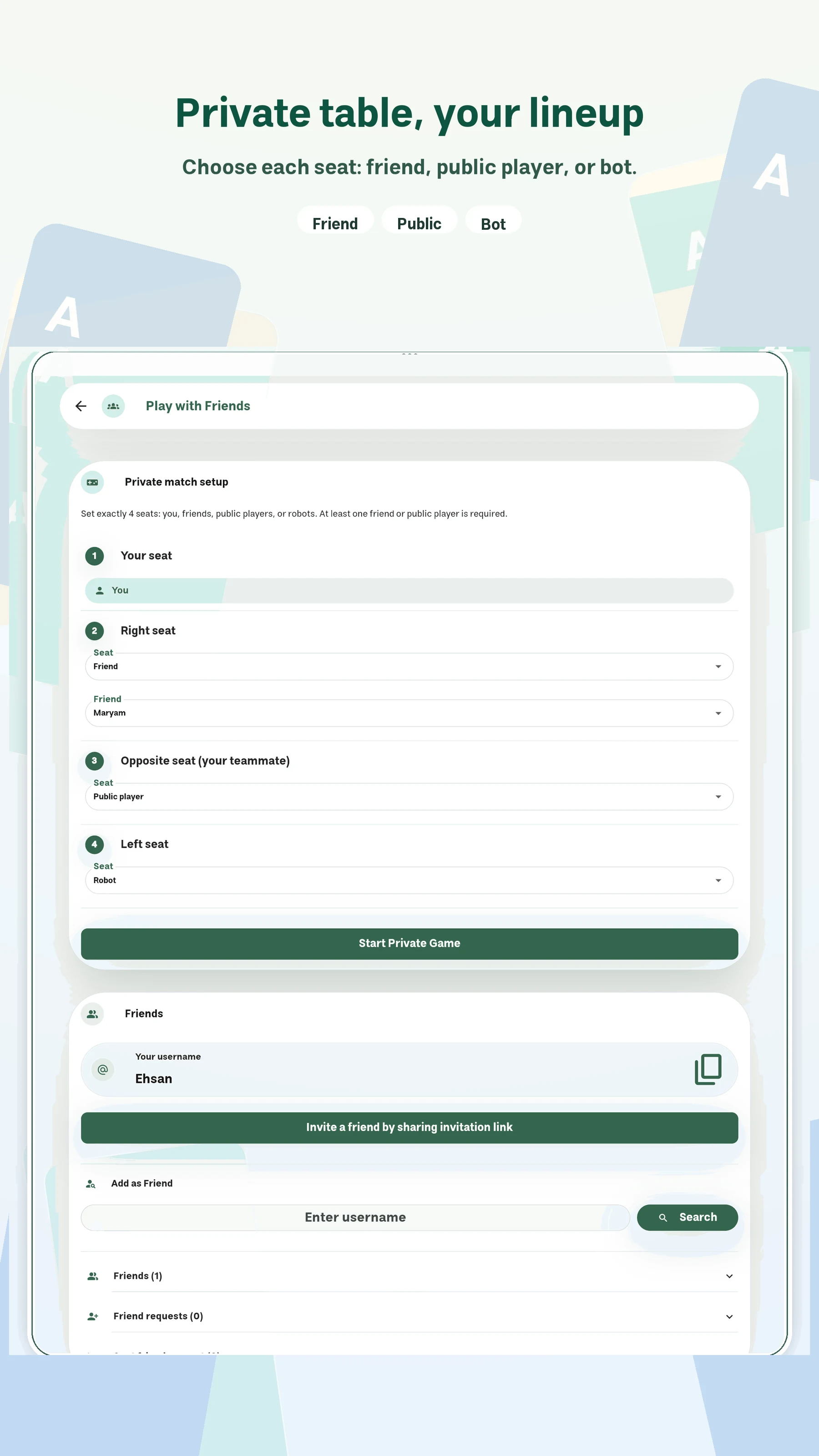 Online Hokm screenshot